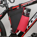 1.2L Triangle Cycling Bicycle Bags MTB Bike Front Tube Frame Pouch (Red)