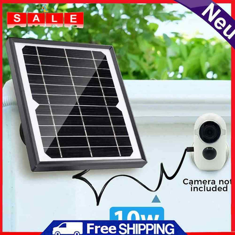 10w 5V Waterproof Solar Charging Panel Micro USB Charging for Smart Doorbell