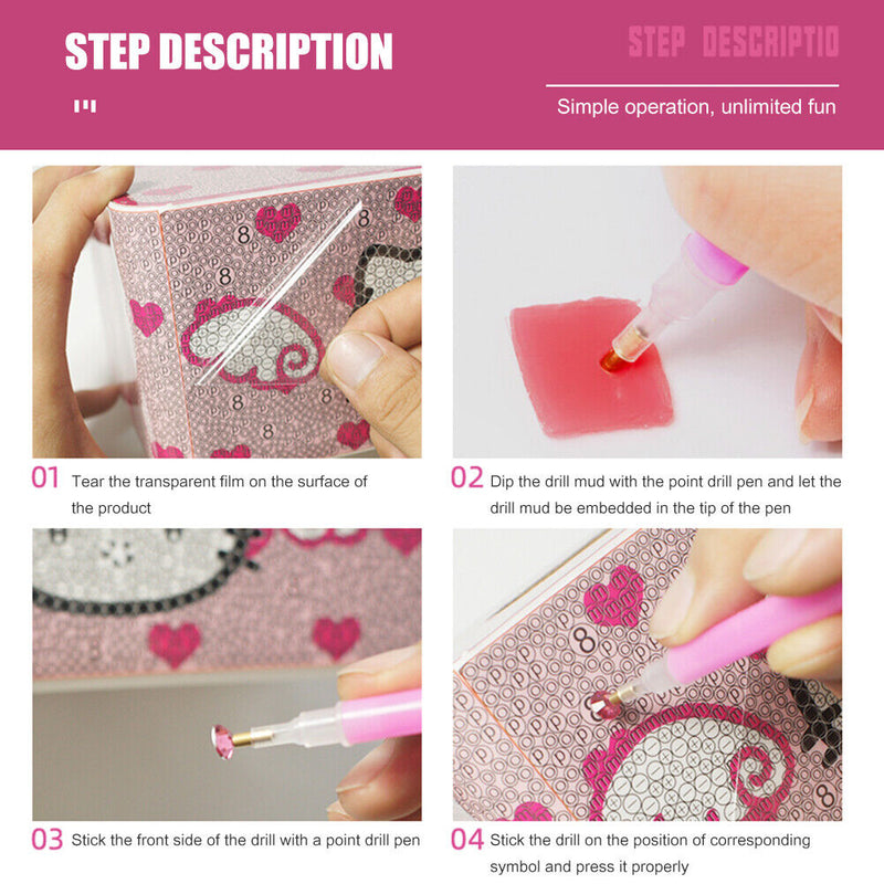 5D DIY Letter Full Drill Hanging Diamond Painting Craft Home Decor (Flower)