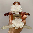 Non-slip Camellia Catch Clip Strongly Fixed Headwear Shark Clip Side Clip