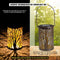 Hollow Maple Leaf Solar LED Lantern Light Path Lawn Patio Hanging Decor Lamp