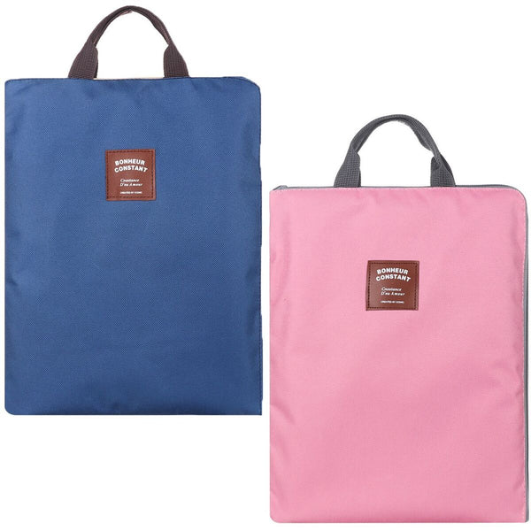 Zipper Organizer Document Bag Business Briefcase A4 File Folder Paper Storage