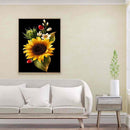 Handmade Flowers Landscape 5D DIY Full Round Drill Drawing Kit Diamond Painti