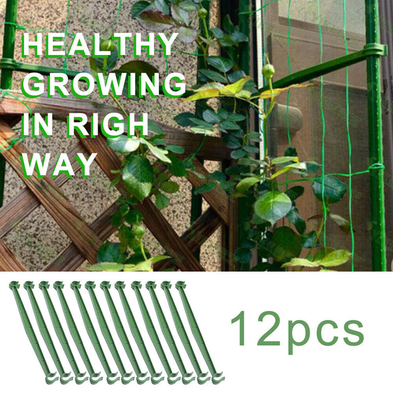 12pcs Plant Climbing Rack Arms Cage Potted Garden Vine Support Frame Stake Newly