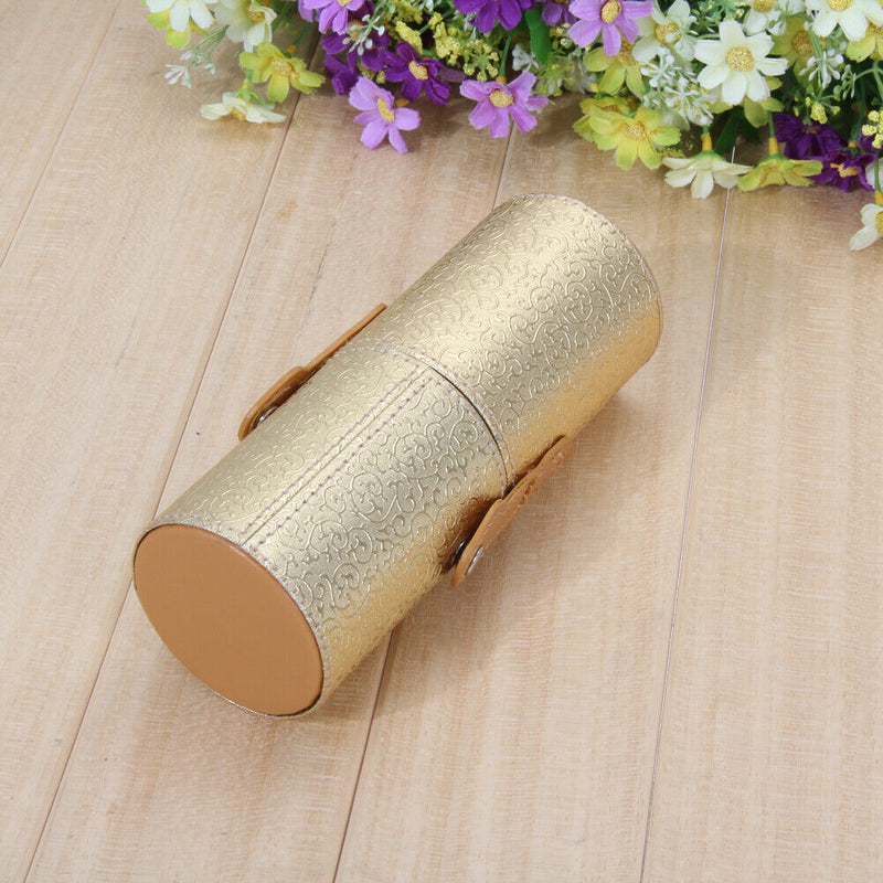 Leather Cosmetic Case Storage Makeup Bags Organizer Brush Tube Holder Cup Newly