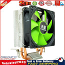 SNOWMAN MX2 CPU Cooler Fan 2 Heat Pipes 3-Pin PWM Radiator (Single Fan) Newly