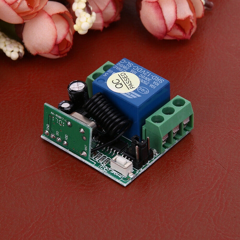 DC 12V Single Open Metal Button Two Important 433MHz Remote Learning Meth