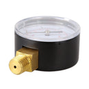 Low Pressure Gauge for Fuel Air Gas Oil Water 50mm 0/15 PSI 0/1 Bar 1/4 BSPT