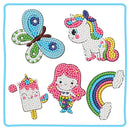 6pcs 5D Diamond Painting Stickers Kit DIY Cartoon Cup Phone Decor Kids (ST017