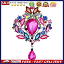Fashion Pin Brooch Rhinestone Bride Women Elegant Crown Glass Party Jewelry G