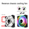 FR-701 PC Case Fan 9 Blade Addressable RGB LED PWM Cooling Fan (Reverse)