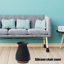 Silicone Furniture Leg Floor Protection Covers 4pcs Anti-slip Table Legs Pa