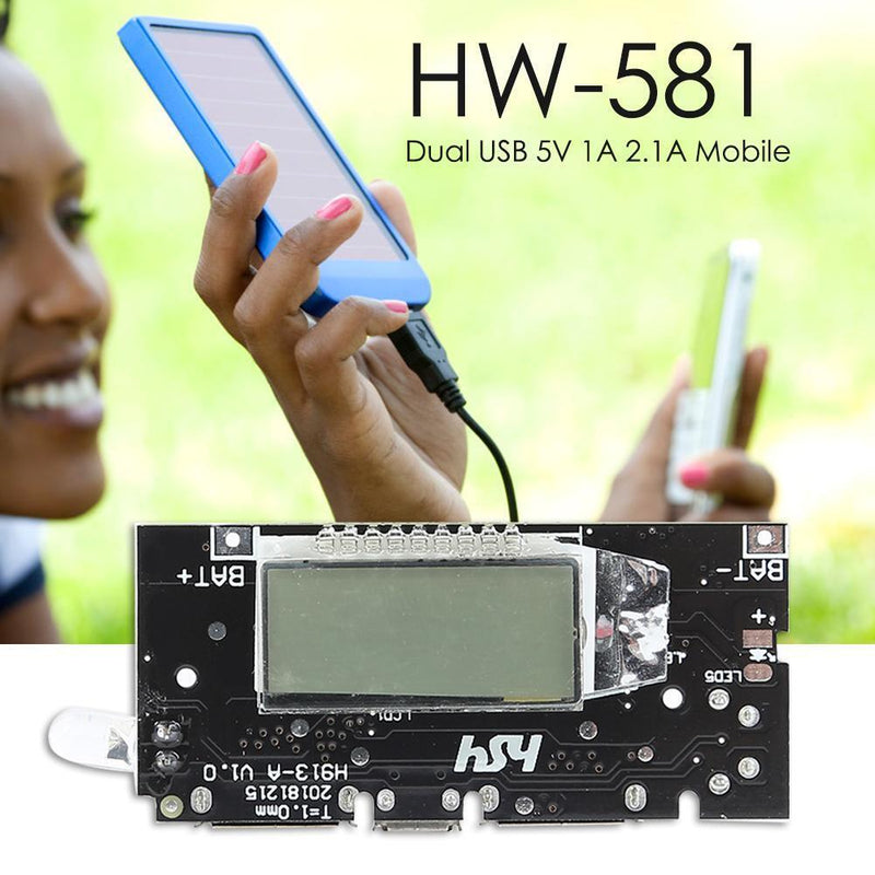Dual USB 5V Power Bank Charger Module LCD Display 18650 Battery Charging Board