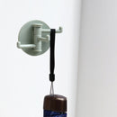 Bathroom Wall Hanging Rotatable 3 Hooks Adhesive Bracket Holder (Green) Newly
