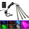 5V USB 4 in 1 LED Car Foot Light RGB SMD5050 72 LED Strip Ambient Lamp Newly
