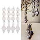 10pcs Acrylic Crystal Beads Garland Chandelier Hanging Wedding Party Decor Newly