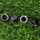 MUQZI 4pcs Folding Bicycle Screw Bolt M10 V Brake Stem Fixing Bolts (Black)