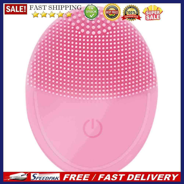 Electric Silicone Face Cleaning Brush Deep Pore Skin Washing Vibration Massager