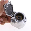 7 Pin Trailer Socket Aluminum Trailer Connector Adapter x 1 Towbar Plug D4N7
