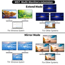 Reader USB Type-C Hub Rj45 Ethernet 4K Dual HDMI Docking Station For Laptop PC