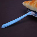 Baby Spoon Soft Silicone Feeding Spoon Learn to Eat Small Spoon(Blue)