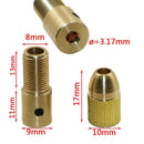 0.5-3.0mm Mini Drill Collet Set Micro Twist Chuck Adapter w/Hex Wrench
