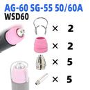 Welding Torch Assembly Kit AG-60/SG55 CUT60 LGK60 Extended Electrode Nozzle