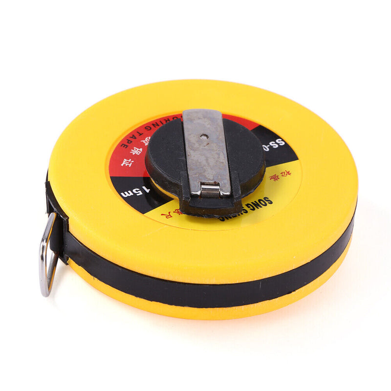 Fiberglass Tape Measure Building Surveying Distance Measuring Meter (15m) Newly