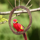 35cm Rattan Ring Artificial Flowers Dried Plants Garland DIY Floral Wreath Newly