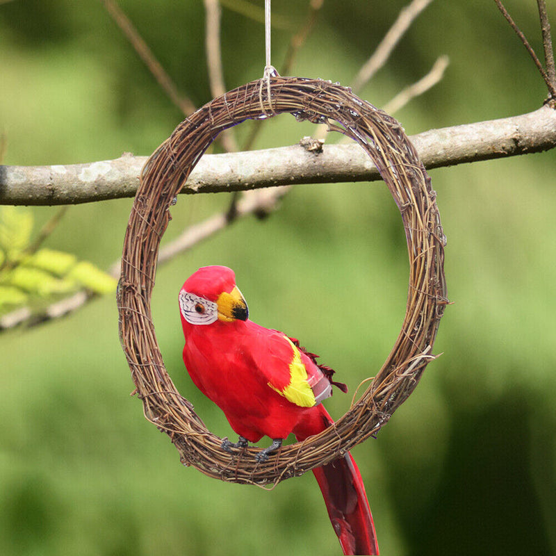 35cm Rattan Ring Artificial Flowers Dried Plants Garland DIY Floral Wreath Newly