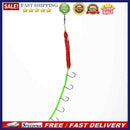 Luminous Soft Lure Bait 5 Hooks Octopus Night Light Squid Hairtail Fishing Ho