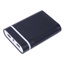 Portable 5V 2A 4x 18650 Power Bank Case Kit Battery Charger DIY Box (Black)
