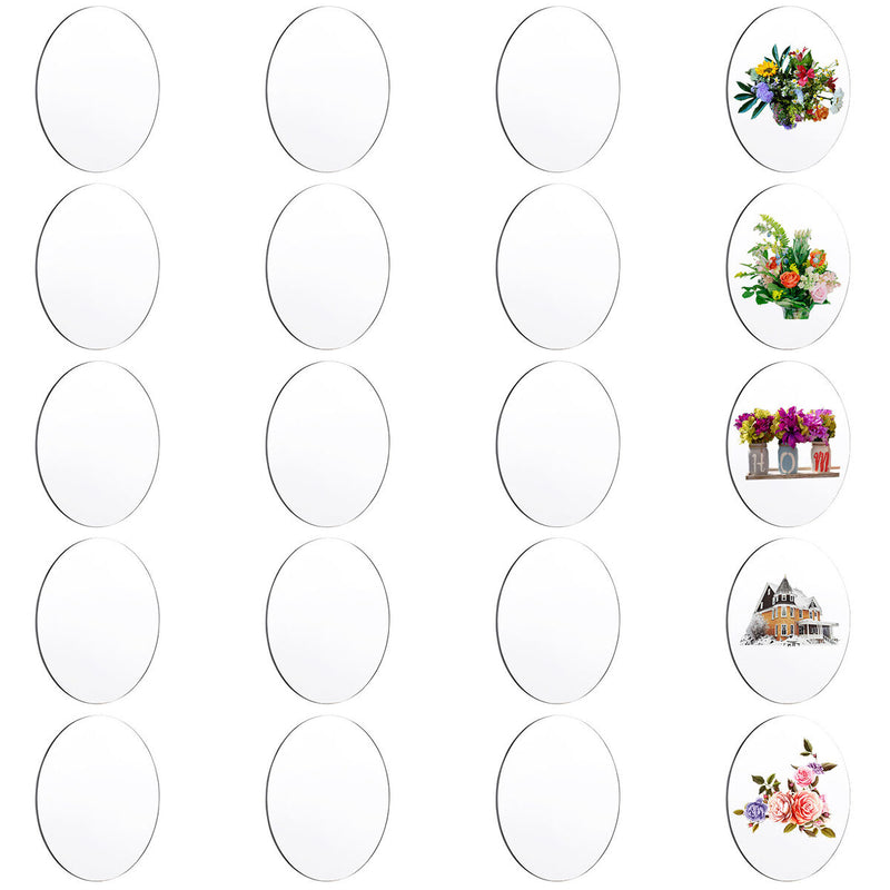 Water Resistant Crafts Round Shape Transparent Circle Clear Acrylic Sheet