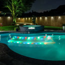 Illuminated Multi-Color Inflatable Floating Row Water Hammock LED Flashing Ri