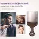 #A Hair Fork Comb Hairdresser Curly Massage Insert Brush Multifunction Styling T
