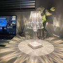 Color Rechargeable Touching Control Transparent Night Light Teacup Lamp Crystal