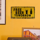 Home Weatherproof Retro Chic Licence Plate Sign Iron Painting Wall Art Drawing