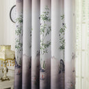 Pastoral Printed Blackout Curtains Window Blinds Curtains Living Room Decor