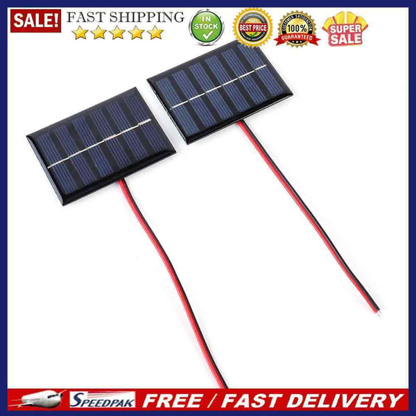 1pc/2pcs Mini Solar Panel Polycrystalline Silicon 1W 3V 100MA DIY Solar Cha