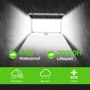 142LED Solar Wall Light Outdoor Waterproof Motion Sensor Lamp Garden Decoration