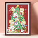 Full Embroidery Cross Stitch Set Needlework Kit 11CT Christmas Trees Artwork