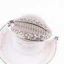 Women Fashion Headwear Banana Clip Ponytail Hairpin Crystal Hair Clip