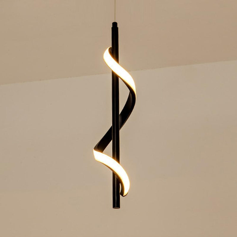 Modern Chandelier Lamp Nordic Bedside LED Indoor Hanging Lighting (White)