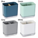 Fork Storage Organizer Drain Rack Double Layer Chopstick Storage Holder