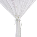 Decorative String Curtain Beads Wall Panel Fringe Room Door Window White Newly