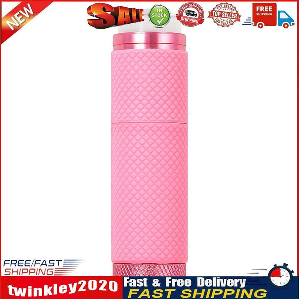 Mini UV 9 LED Light Nail Dryer Machine Flashlight Torch for Gel Nails Pink Newly