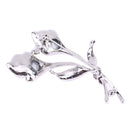 Alloy Bouquet with Diamond Dinner Party Brooch 30*61mm (Pink)