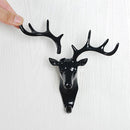 Self-Adhesive Wall-Mounted Hook Antler Horns DIY Hanger Wall Rack (Black) Newly