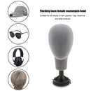 Foam Male Female Head Mold Wigs Glasses Hat Display Holder Stand (Grey)