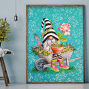 5D DIY Full Drill Round Shape Flowerpot Goblin Rhinestone Diamond Drawing Kit